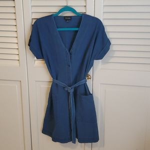 Frank and Oak tie-waist dress